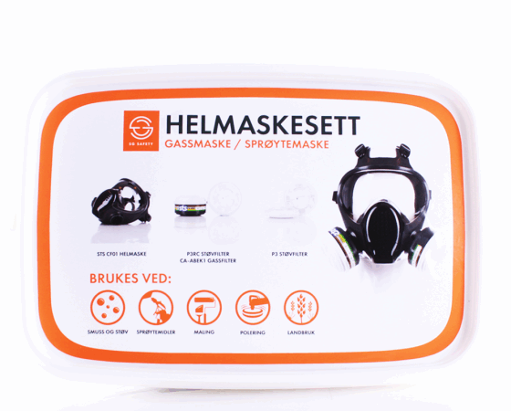 Helmaske maskesett, gassmaske/ sprøytemaske SG20028
