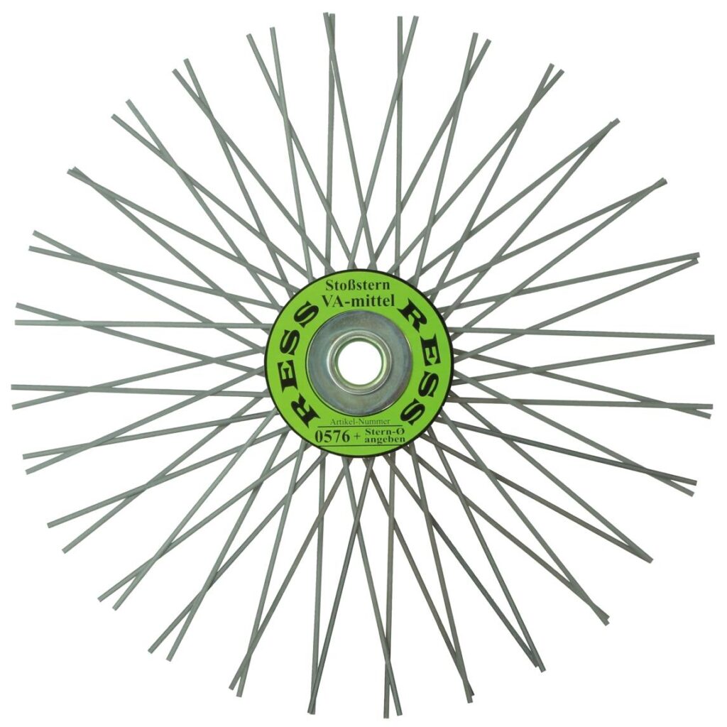 Stjernekost rustfri til rørkost/kakkelovn 160 millimeter